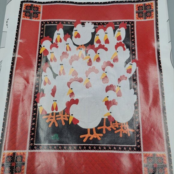 The Early Bird Applique Quilt Pattern Rooster Flock Instructions Templates - Picture 2 of 7